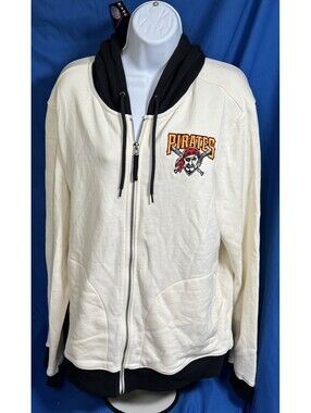 Pittsburgh Pirates Polar Fleece Full Zip Hoodie by Darius Rucker Mens L NWT